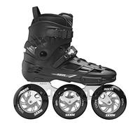 Roces Unisex - Adultos Ego 3X110 TIF Patines en línea, Color Negro y Plateado, 36