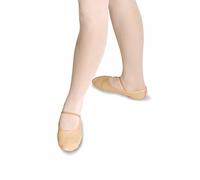 Roch Valley Zapatos de ballet de cuero de suela completa, de ajuste ancho, zapatos de ballet de cuero de suela completa para mujer, Mujer, Zapatos de ballet de cuero con suela completa, NWSSLP12, Rosa pálido, 12 UK Child