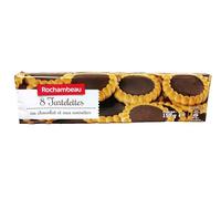Rochambeau Tartaletas de Chocolate con Avellana, Galletas Francesas, 150g (Pack de 4 Paquetes)