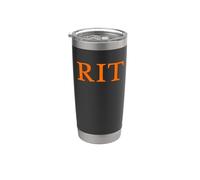 Rochester Institute of Technology RIT Orange Type Vaso térmico de acero inoxidable de doble pared