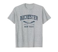 Rochester New York Vintage Nautical Paddles - Remos deportivos Camiseta
