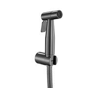 Rociador de bidé de mano, pistola de rociador de inodoro para acero inoxidable para el baño, accesorio de baño auto limpieza de cabeza de ducha, pistola de rociado y válvula de ángulo (tamaño: juego
