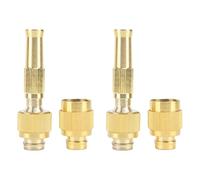 Rociador de Boquilla de Manguera de Agua de Jardín de Latón Resistente 7 GPM 80 PSI Conector de Entrada de Rosca G1/2 para Lavado de Autos Riego de Flores y Limpieza de Entradas