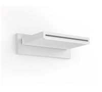 Rociador de ducha de forma cascada con diseño minimalista en acero inoxidable blanco TRES
