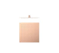 Rociador de ducha ultrafino con articulación ajustable en terminación oro rosa mate 24K TRES