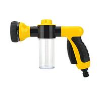 Rociador de espuma para lavado de coches, pistola de espuma, manguera de jardín, boquilla de pulverización, rango de pulverización de 6 M para lavado de coches, plantas,(Amarillo)