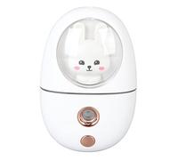 Rociador de Niebla Facial, 500 MAh USB USB Recargable Lindo Animal Mini Vaporizador de Vapores de Vapor de Vapor de Vapor Facial de Mini Eye Fac (WHITE)