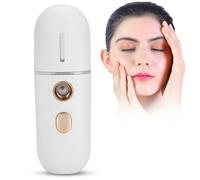 Rociador de niebla facial con carga USB, humidificador facial portátil humectante, vaporizador facial nano con tanque de agua de 12 ml, color