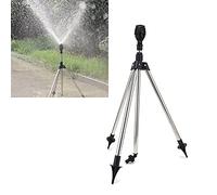 Rociador de trípode giratorio, aspersor de jardín, riego automático giratorio con boquilla de riego de 360 grados, aspersor telescópico de trípode para jardín, patio, césped