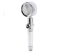 rociador filtrado de ducha con control de temperatura que cambia de 3 colores con interruptor de pausa,Cabezal de ducha LED, cuando la luz roja parpadea, la temperatura del agua es superior a 50