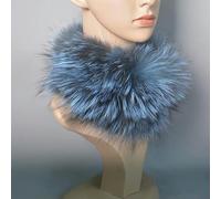 ROCILA Bufanda de Piel de Zorro Diadema de Piel Anillo de Invierno para Mujer Bufandas de Piel de Zorro Calentador de Cuello de Lujo Buen elástico