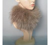 ROCILA Bufanda de Piel de Zorro Diadema de Piel Anillo de Invierno para Mujer Bufandas de Piel de Zorro Calentador de Cuello de Lujo Buen elástico