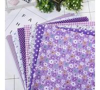 ROCILB Tela de algodón Estampada para Costura, Telas para Patchwork, Bordado y Accesorios Hechos a Mano 25x25 cm