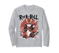 Rock and Roll Cat Classic Japanese Samurai Warrior Rock Cat Manga Larga
