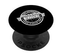 Rock and Roll Chick Winged Logo para Rocker Girls PopSockets PopGrip Adhesivo