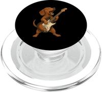Rock and Roll Dachshund Perro Gráfico para Guitarrista Concierto PopSockets PopGrip para MagSafe