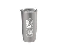 Rock And Roll Graphic Tees - Novelty T-Shirts & Cool Designs Vaso térmico de acero inoxidable de doble pared