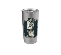 Rock And Roll Graphic Tees - Novelty T-Shirts & Cool Designs Vaso térmico de acero inoxidable de doble pared