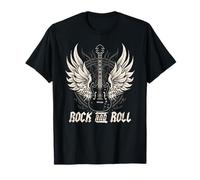 Rock and Roll Guitarra Vintage Rock Music Camiseta