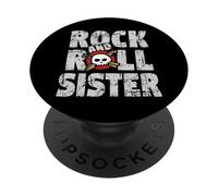 Rock and Roll Hermana para Hermanas Que Rock PopSockets PopGrip Adhesivo