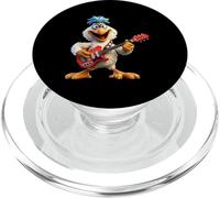 Rock and Roll Pollo Tocando Guitarra Eléctrica PopSockets PopGrip para MagSafe