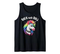 Rock and Roll Rainbow Unicorn EMO Goth Alternativa, Animal Camiseta sin Mangas