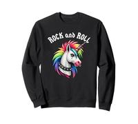 Rock and Roll Rainbow Unicorn EMO Goth Alternativa, Animal Sudadera