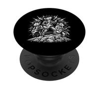 Rock and Roll Rats Heavy Metal Guitarra Rock Band Fans Concierto PopSockets PopGrip Adhesivo