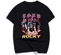 Rock ASAP Rocky Cool Street Wear Playeras Unisex 100% Cotton Short-Sleeve T-Shirts Black XXXL