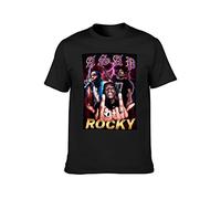 Rock ASAP Rocky Hip Hop Unisex 100% Cotton Short-Sleeve T-Shirts Black L