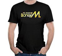 Rock Band Boney M Rasputin Rasputin Song Unique Unisex 100% Cotton Short-Sleeve T-Shirts Black S