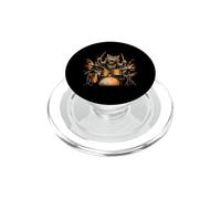Rock Band Cat Drummer - Baquetas Divertidas, música Rock, batería PopSockets PopGrip para MagSafe
