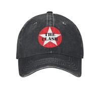 Rock Band Clash Gorra de béisbol Lavada The Red Circle Star y2k Sun Adorable Hip Hop Gorras Hombres de Verano Senderismo para Adultos Pesca Gorras de béisbol