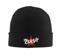 Rock Band Clash Knit Hat The Red Star Hip Hop Gorras Mujeres Hippies Sombreros Sombreros Toperros Gráficos Otoñales Cálidos Suaves Sombreros de Topo
