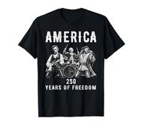 Rock Band Libertad Abe Lincoln George Washington Columbus Camiseta