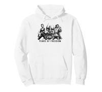 Rock Band Libertad Abe Lincoln George Washington Columbus Sudadera con Capucha