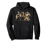 Rock Band Rocking Abe Lincoln George Washington Jesucristo Sudadera con Capucha