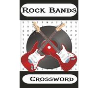 Rock Band Word Search Puzzle Book: Word Searches with easy to read print about Rock Bands, Heavy Metal Groups, Grunge and more! 6x9 inches, 110 ... Gift for Vacations, Holidays and Free time.