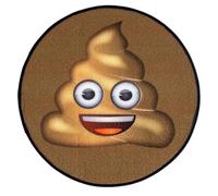 Rock Bites Diseño Face Shit Alfombra, 50 cm de diámetro, poliéster, Azul, 40 x 60 x 2 cm