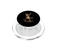 Rock Cat Guitarra Vintage Músico Kitty Concierto Rock and Roll PopSockets PopGrip para MagSafe