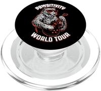 Rock Cat Tocando Guitarra Eléctrica Divertido Guitarrista World Tour PopSockets PopGrip para MagSafe
