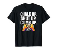 Rock Climbing Bouldering Chalk Up Climb Hands Camiseta
