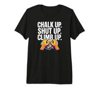 Rock Climbing Bouldering Chalk Up Climb Hands Camiseta Premium
