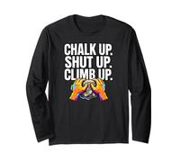 Rock Climbing Bouldering Chalk Up Climb Hands Manga Larga