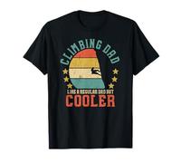 Rock Climbing Dad Vintage Mountain Climber Father's Day Gift Camiseta