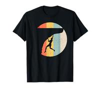 Rock Climbing Gifts By Cy Camiseta de Escalada en Roca, Hombre, Escaladores, Manga Corta, Camiseta, Negra, S