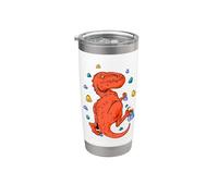 Rock Climbing T-Rex Dino Bouldering Vaso térmico de acero inoxidable de doble pared