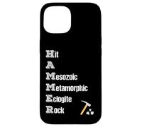 Rock Collector Geologist Tools Rock Hound Hammer Acrónimo Carcasa para iPhone 15