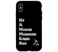 Rock Collector Geologist Tools Rock Hound Hammer Acrónimo Carcasa para iPhone X/XS