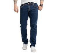Rock Creek M81 - Pantalones vaqueros para hombre, ajuste regular, elásticos, Azul-rc-2414, 42W x 32L